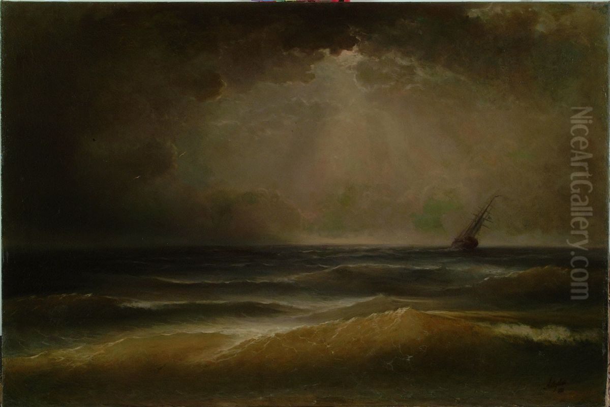 Storm Oil Painting by Ivan Aivazovsky