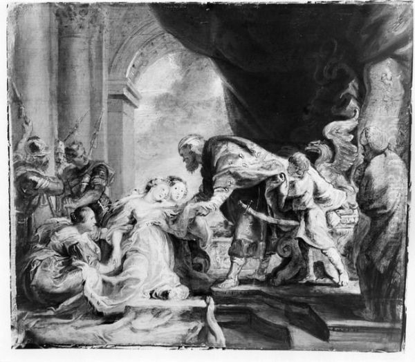 2) Oil Painting by (studio of) Rubens, Peter Paul