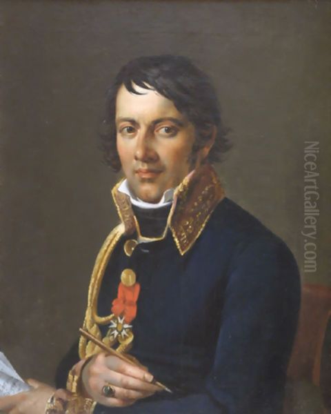 Portrait de Dominique Larrey Oil Painting by Marie-Guillemine Benoist