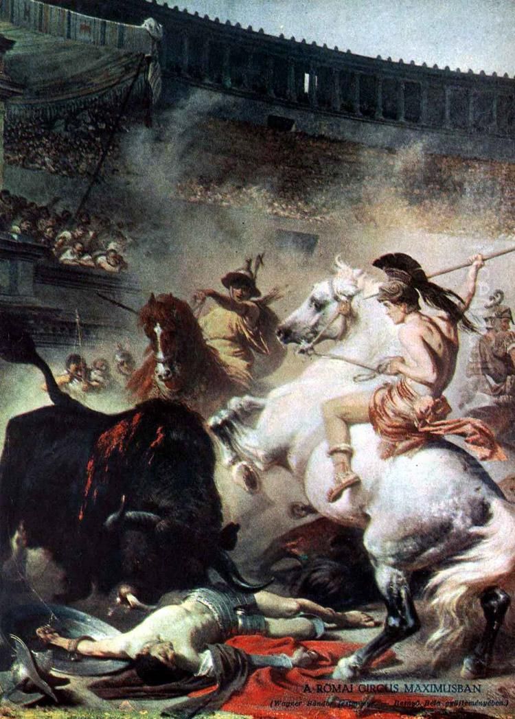 In the Circus Maximus in Rome Oil Painting by Alexander von Wagner