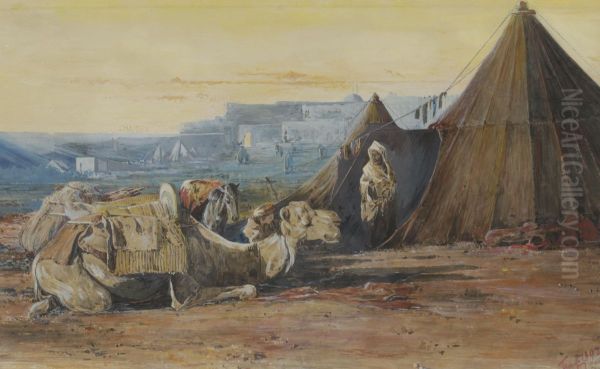 Arabic scene Oil Painting by unknown