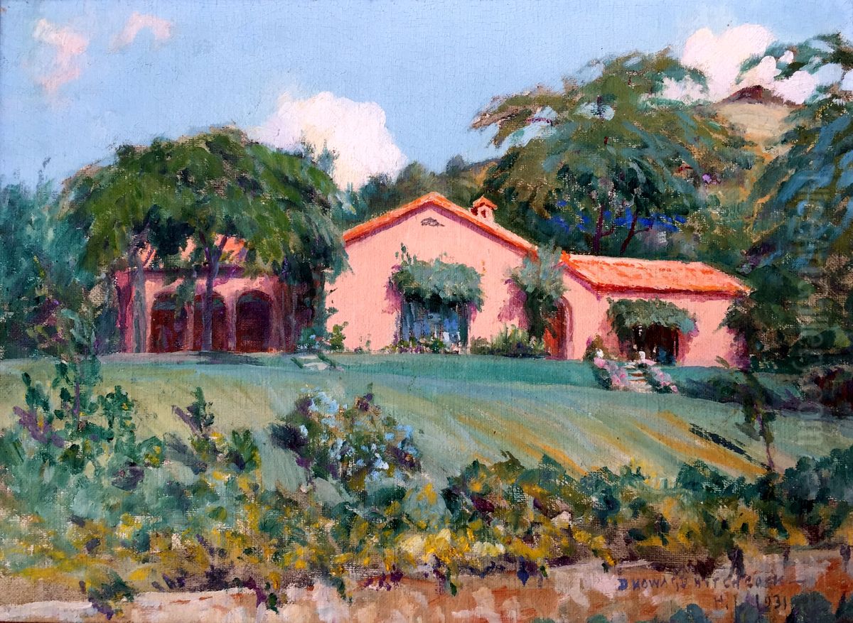 Mrs. Myrtle Shuman Carson's House, Manoa Residence Oil Painting by unknown