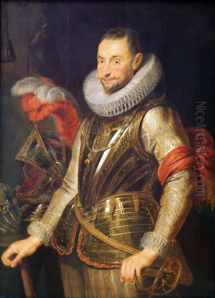 Bildnis des Marchese Ambrogio Spinola Oil Painting by Peter Paul Rubens
