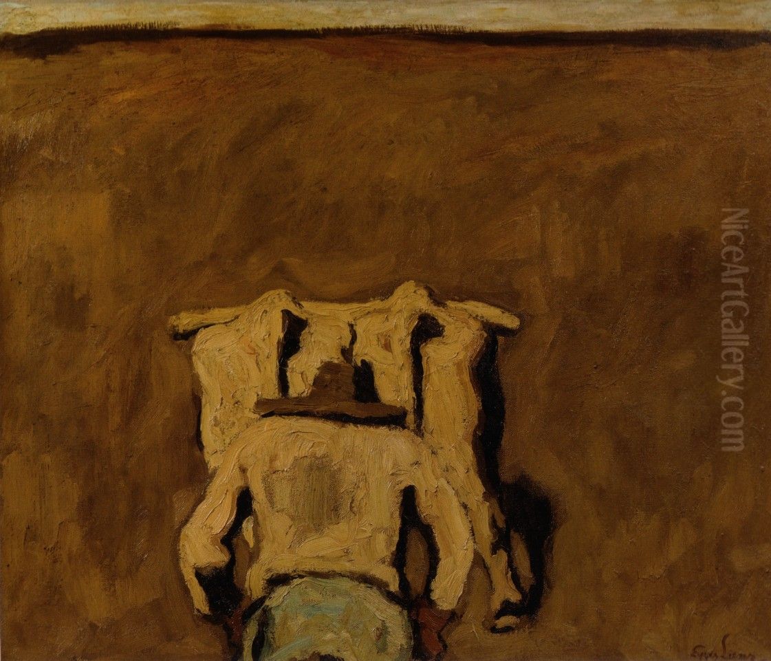 Der Pfluger. Oil Painting by Albin Egger-Lienz
