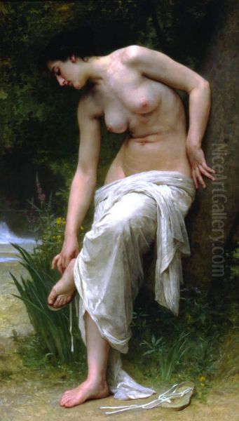 Depois do banho Oil Painting by William-Adolphe Bouguereau
