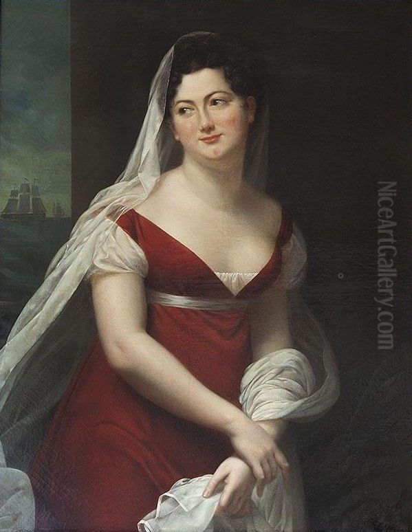 Portrait of Emilie Leverd Oil Painting by Adele Romany