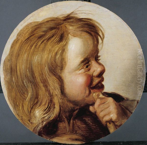 Boy with a flute (Paris) Oil Painting by Frans Hals