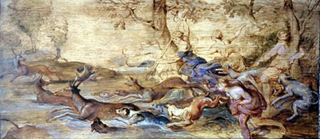 The Hunt of Diana Oil Painting by (studio of) Rubens, Peter Paul