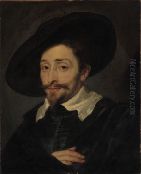 Portrait of a Man in a Hat Oil Painting by Peter Paul Rubens