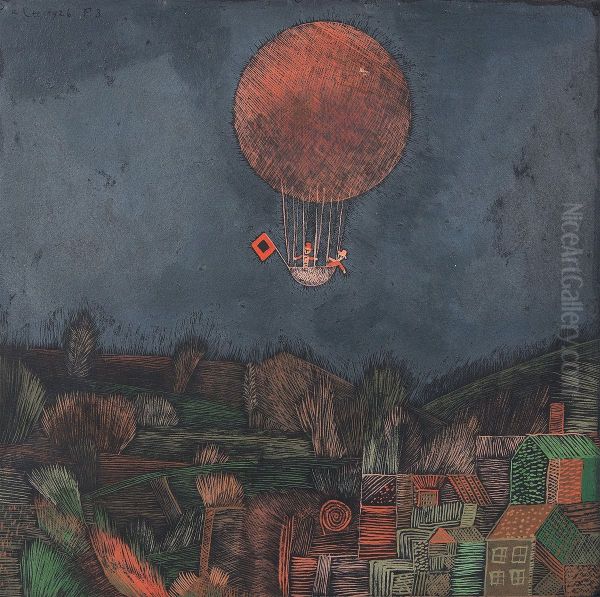 Der Luftballon Oil Painting by unknown