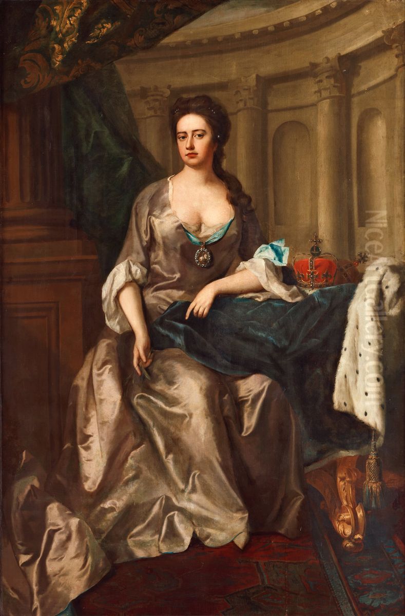 Anne, Queen of Great Britain Oil Painting by Michael Dahl
