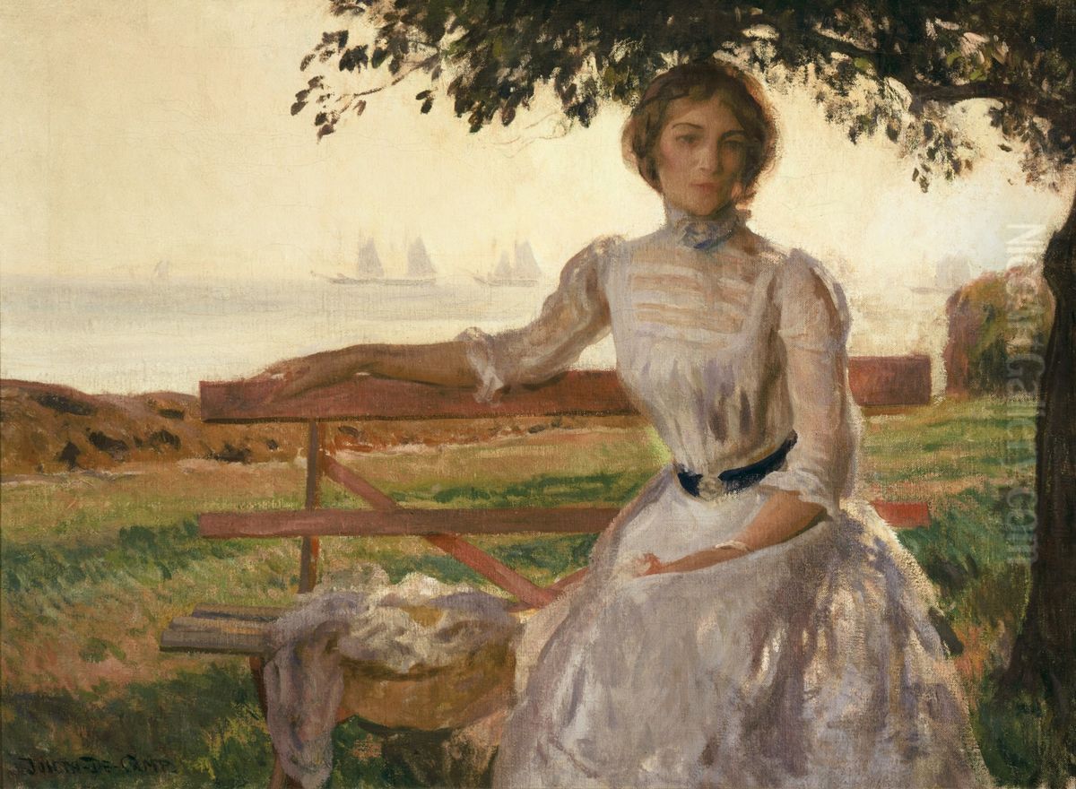 Mrs. Ernest Major Oil Painting by Joseph DeCamp