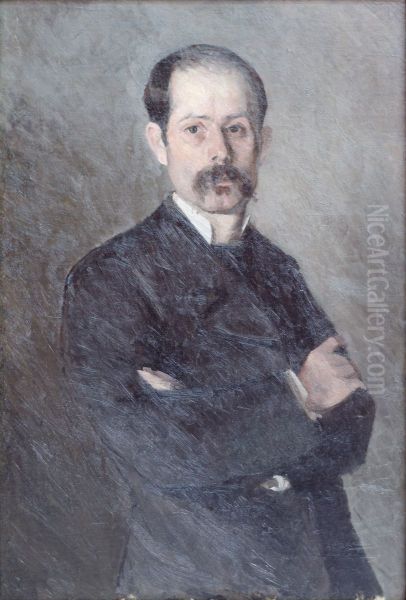 Self-portrait Oil Painting by Ion Andreescu