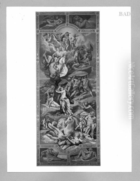 Suddenfall of the Titans Oil Painting by Anselm Feuerbach