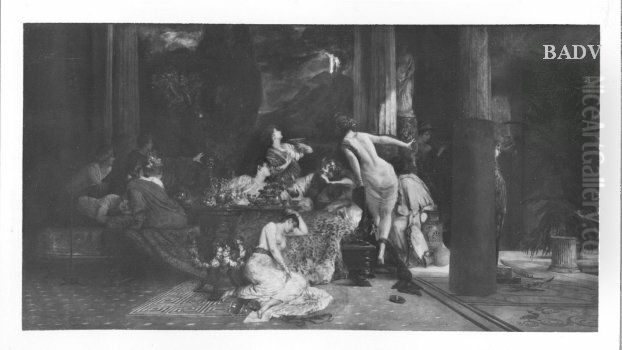 Untergang von Pompeji Oil Painting by Joseph Emanuel Weiser