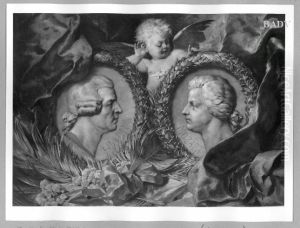 the heads of Haydn and Mozart the heads of Haydn and Mozart