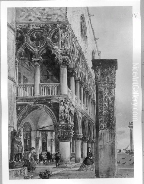 Venedig Oil Painting by Rudolf von Alt