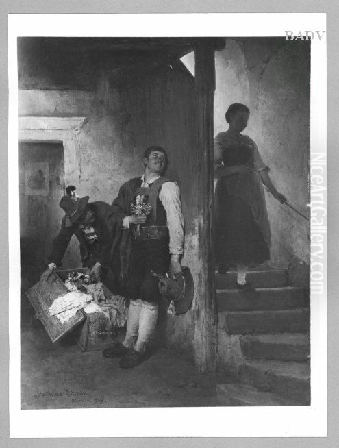 Uberraschung Oil Painting by Matthias Schmid