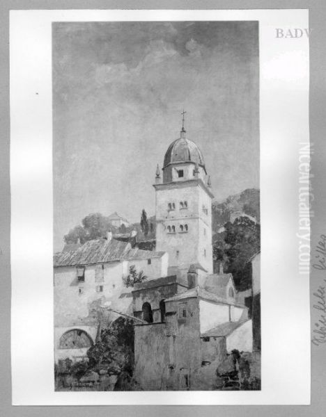 Teilansicht einer Kirche Oil Painting by Gustav Schonleber