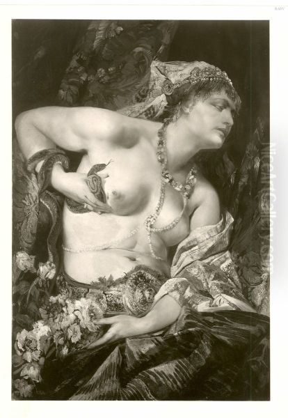 Sterbende Kleopatra Oil Painting by Hans Makart