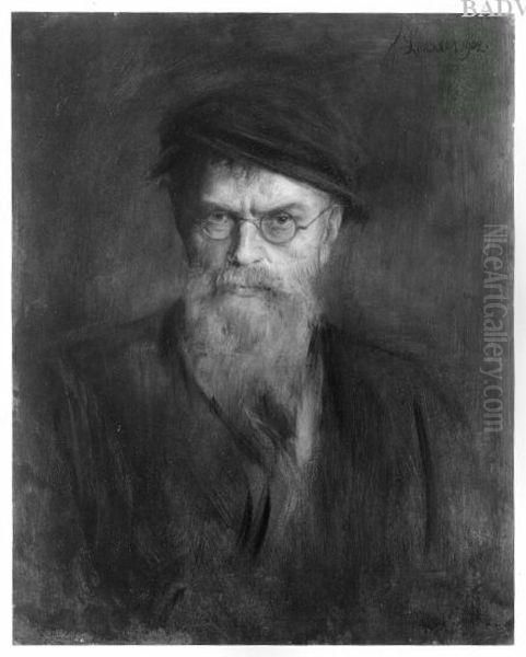 Selbstportrat Oil Painting by Franz von Lenbach