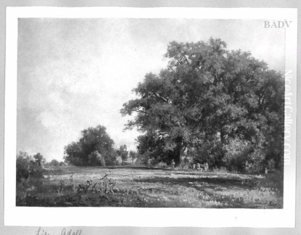 summer landscape Oil Painting by Adolf Heinrich Lier