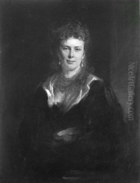 Portrait of Princess Wittgenstein Oil Painting by Lenbach Franz Von