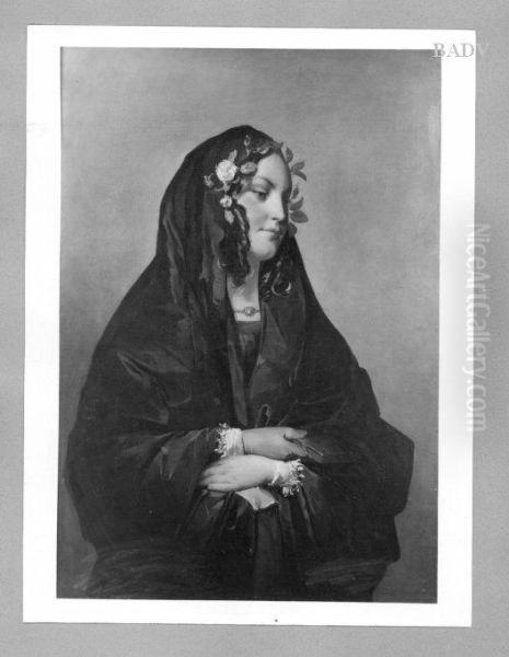 Madchenportrat Oil Painting by Friedrich von Amerling