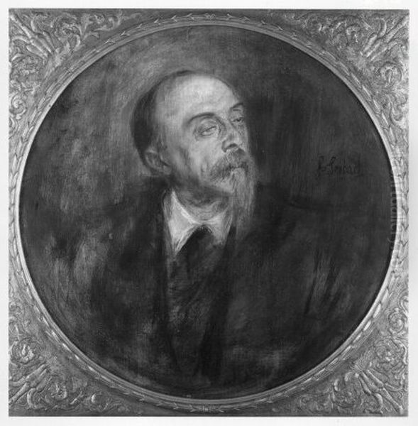 portrait of a man Oil Painting by Franz von Lenbach
