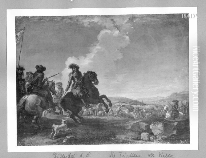 Die Turken vor Wien Oil Painting by Rugendas, Georg Philipp I