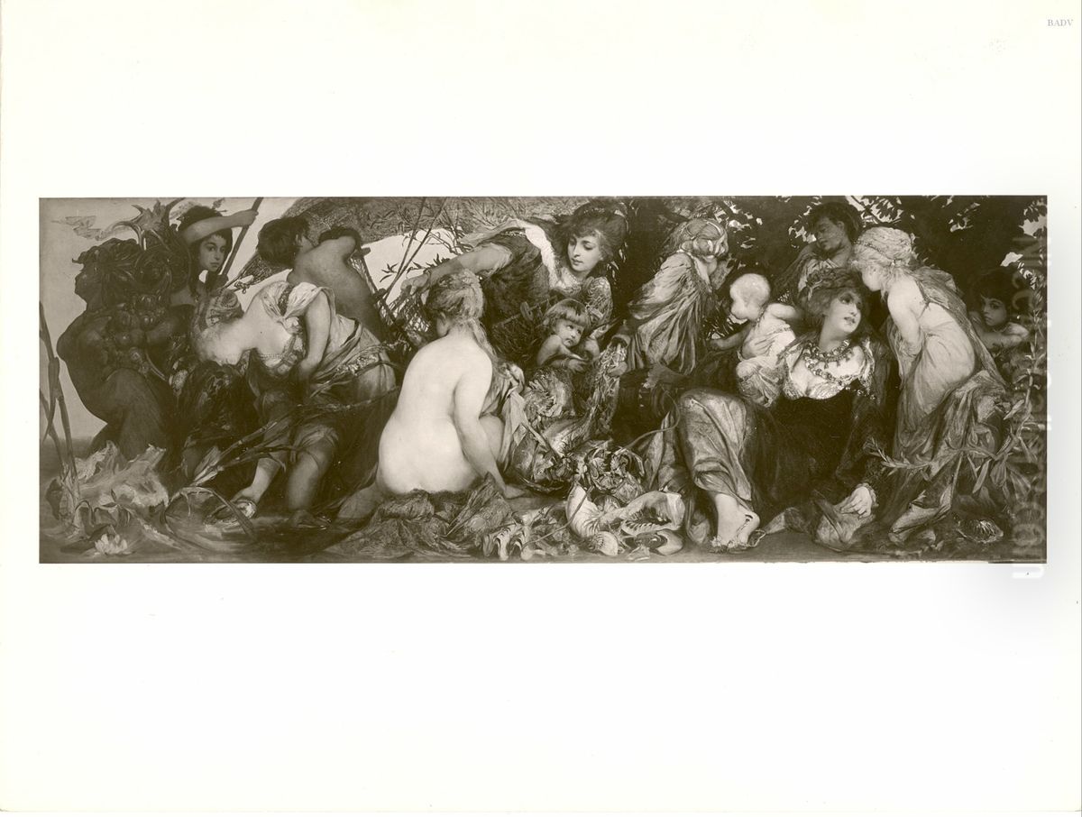 Abundantin, Die Gaben des Wassers Oil Painting by Hans Makart