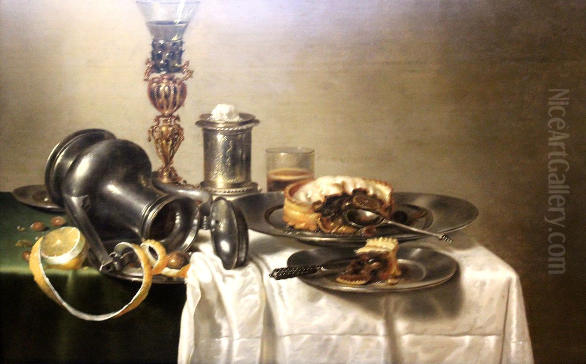 Hollandisches Stillleben Oil Painting by Pieter Claesz