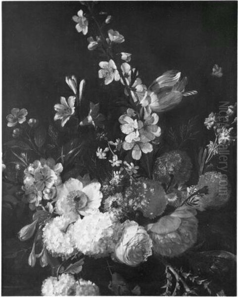 flower stilllife Oil Painting by Rachel Ruysch