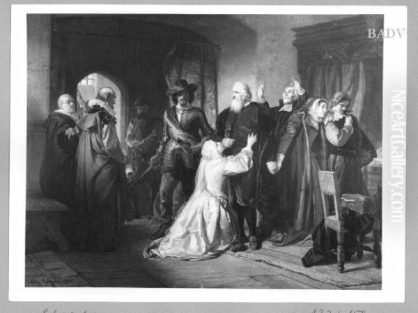 Capture of a mayor in Holland Oil Painting by Julius Schrader