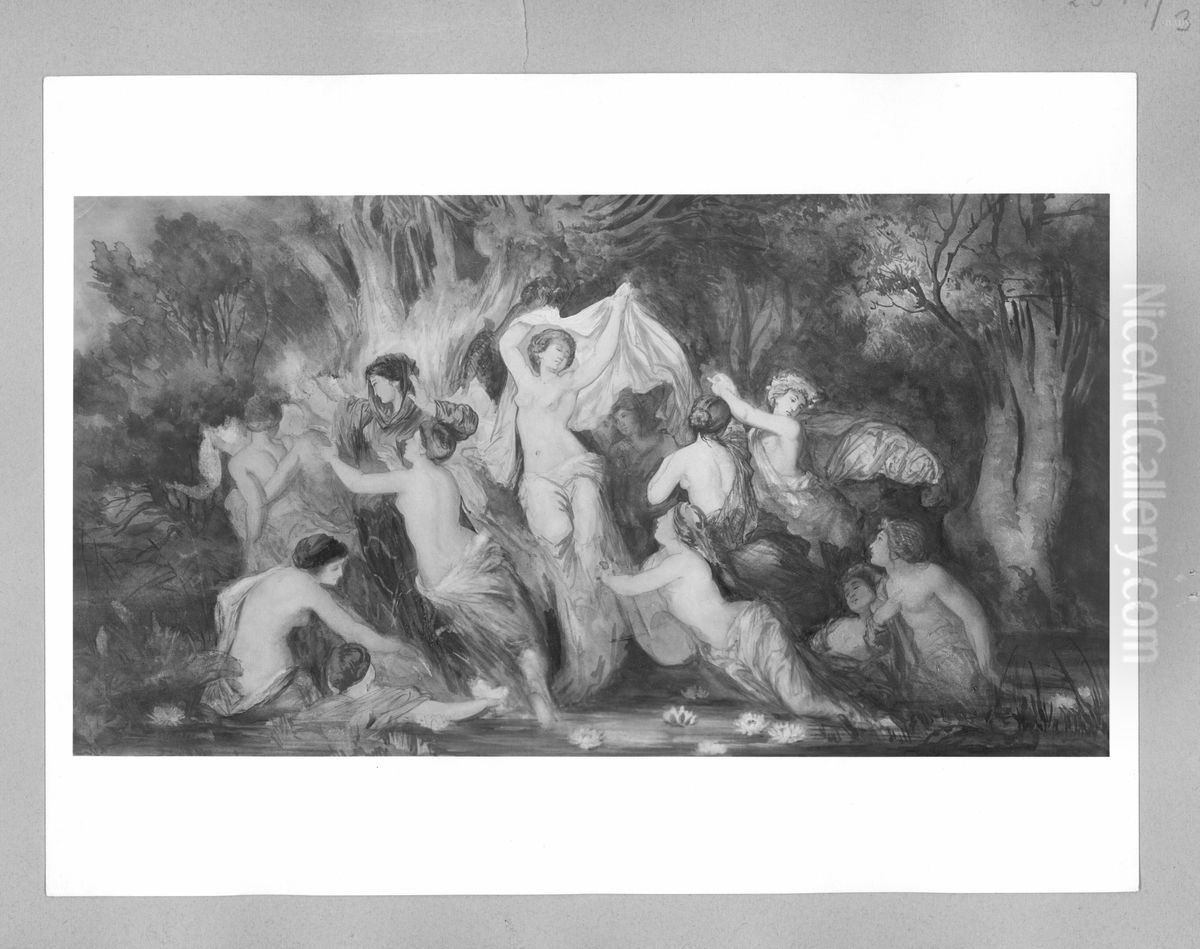 Badende Frauen Oil Painting by Hans Makart