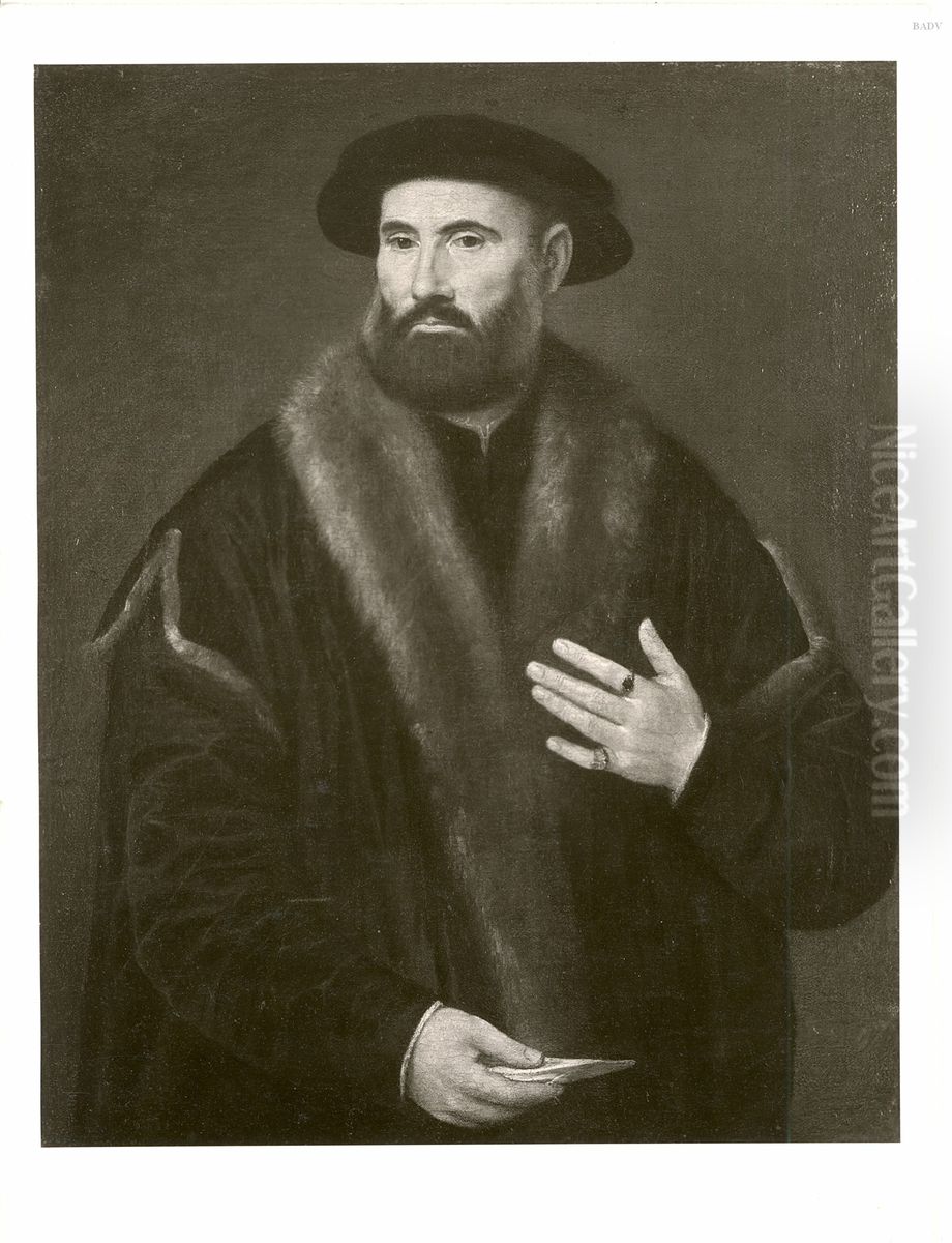 male portrait Oil Painting by Lorenzo Lotto male portrait Oil Painting by Lorenzo Lotto