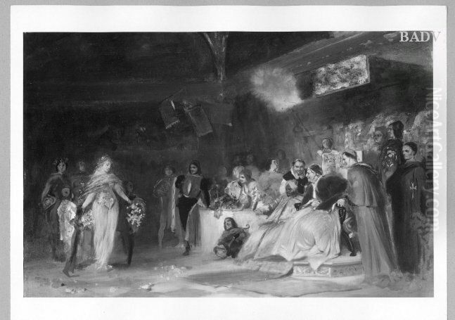 Lucrezia Borgia Oil Painting by Hermann von Kaulbach