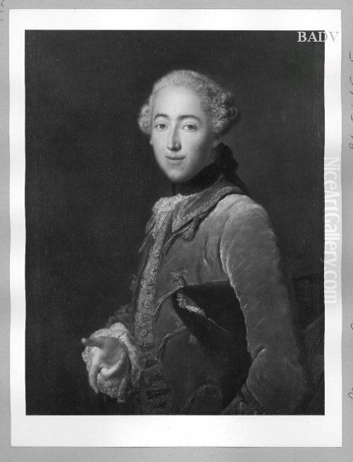 Portrat eines jungen Mannes Oil Painting by Antoine Pesne