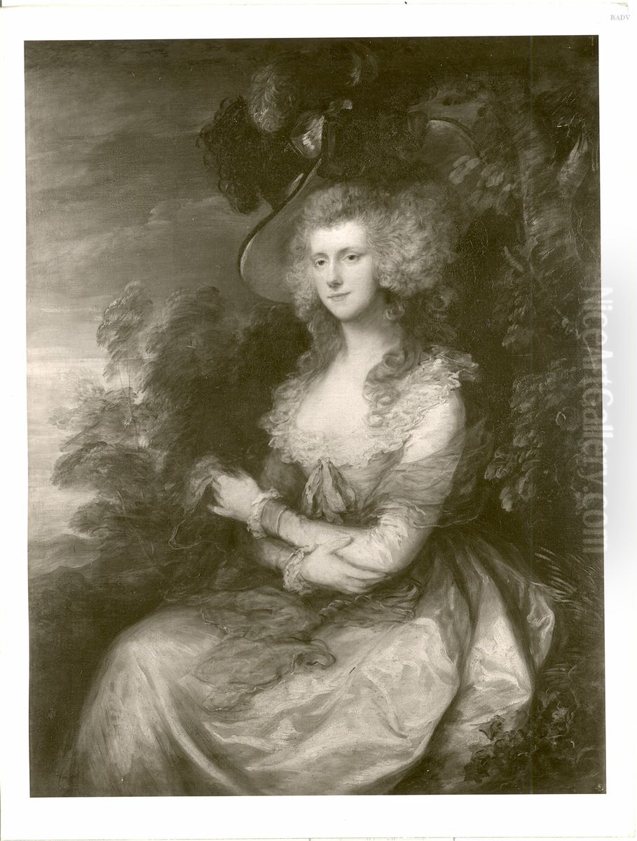 Bildnis der Lady Hibbert Oil Painting by Thomas Gainsborough