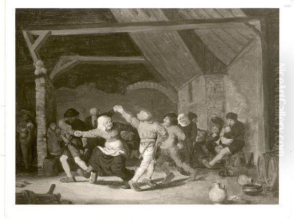 Tanzende Bauern Oil Painting by Adriaen Brouwer