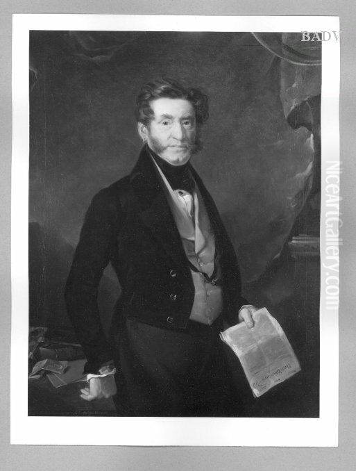 Bildnis des Freiherren von Wurtzburg, k.k. ostr. Grossherzog Oil Painting by Ferdinand von Rayski