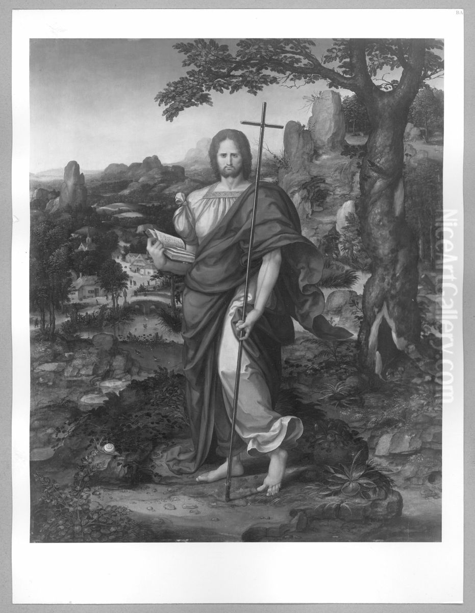 St. John the Baptist in Landscape Oil Painting by Joachim Patinir