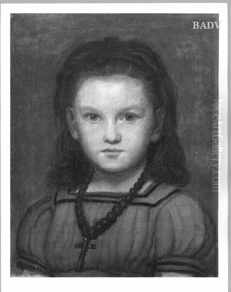 Portrait of a young girl Oil Painting by Franz Defregger