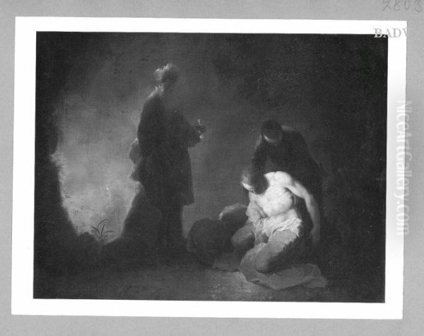 Der barmherzige Samariter Oil Painting by Januarius Zick