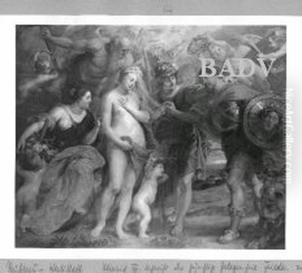 Henry IV. makes peace Oil Painting by (studio of) Rubens, Peter Paul