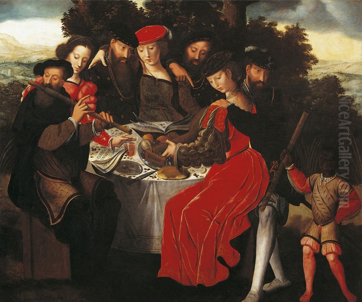 Concert Oil Painting by Ambrosius Benson