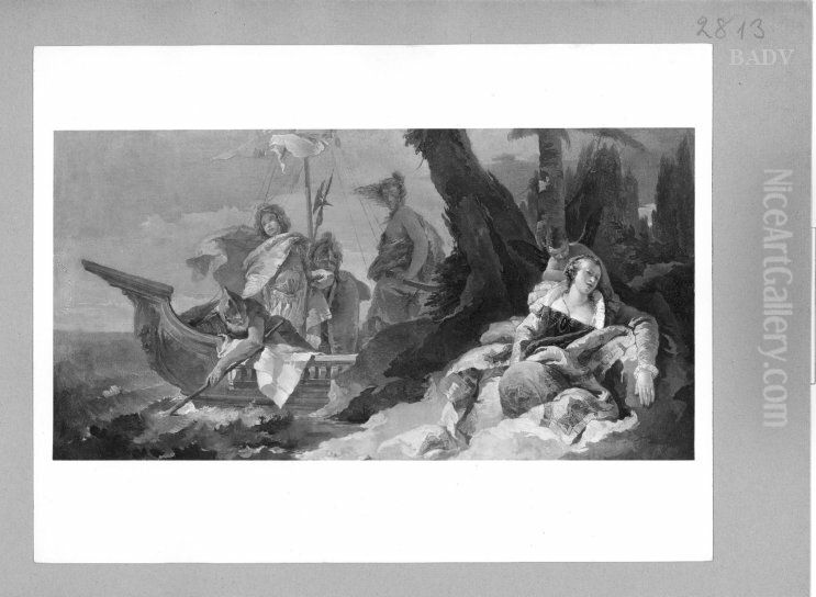 Rinaldo und Armina Oil Painting by Giovanni Battista Tiepolo
