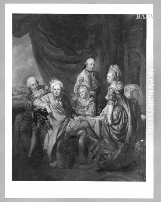 Familienbild Oil Painting by Johann Eleazar Zeissig