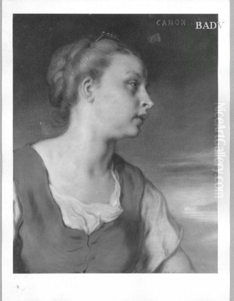 young girl Oil Painting by Hans Canon
