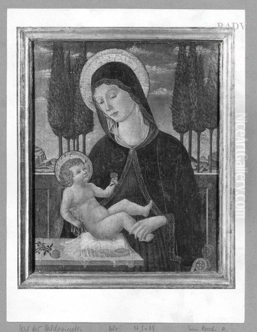 Madonna mit Kind Oil Painting by Alesso Baldovinetti